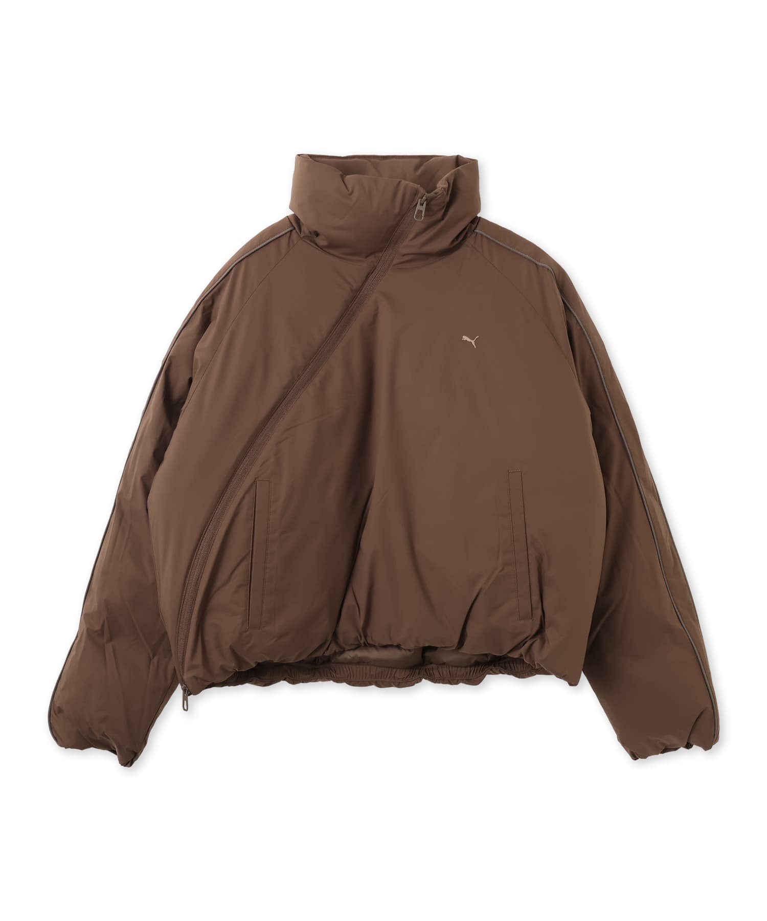PUMA MATT TAFFETA PADDED JACKET WS CHOCOLATEのメイン画像