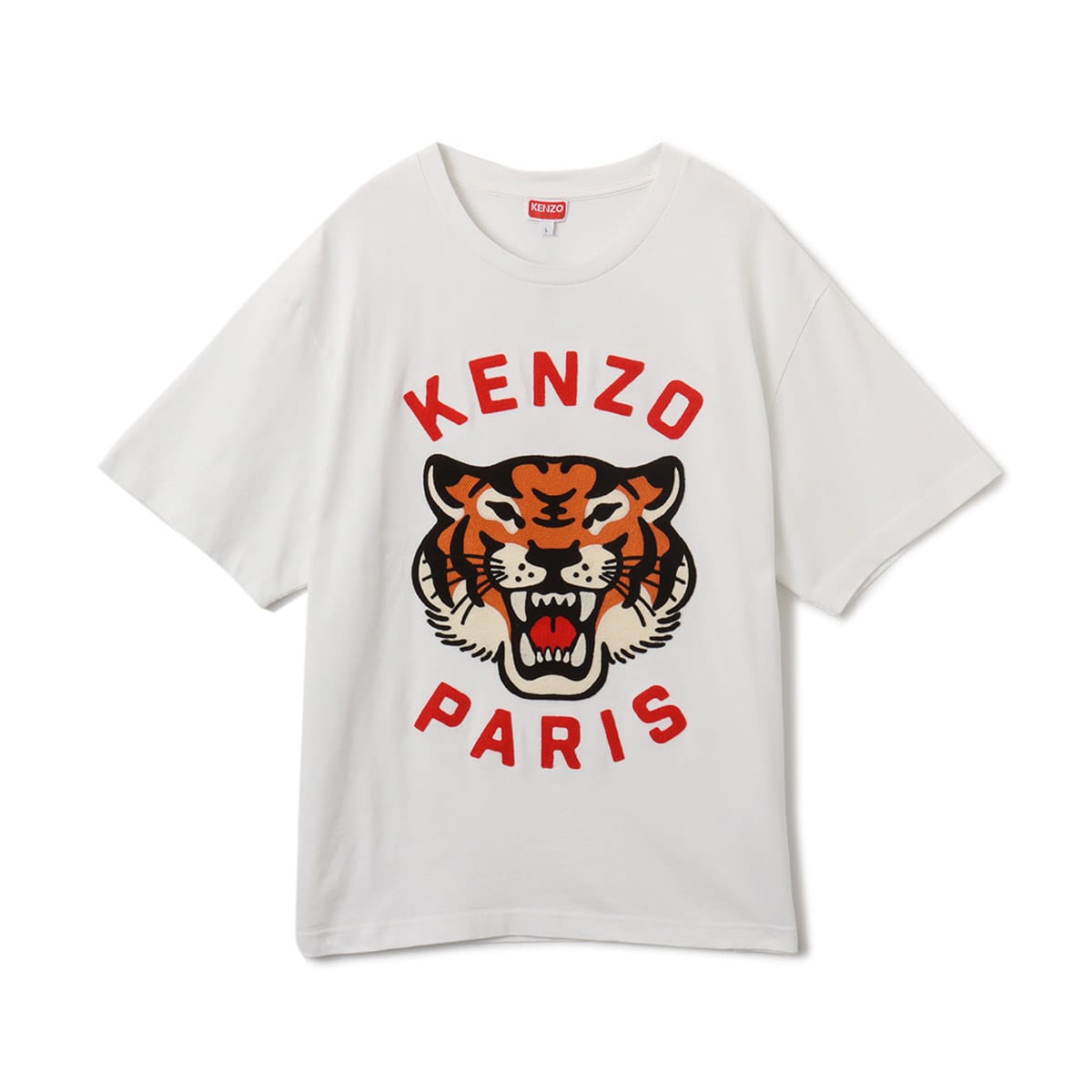 KENZO LUCKY TIGER EMB OVERSIZE TEE OFF WHITE |atmos（アトモス） 公式オンラインストア