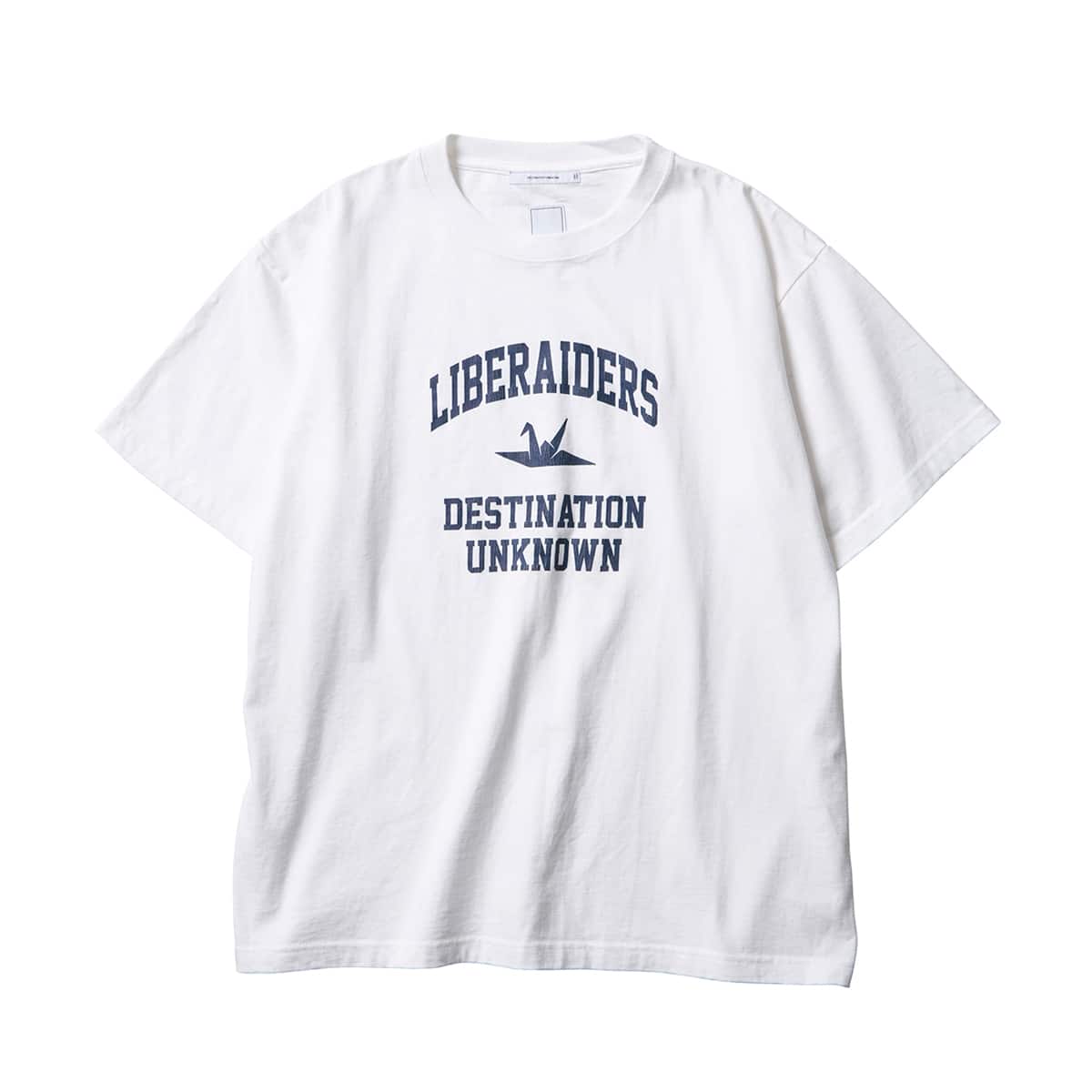 LIBERAIDERS COLLEGE LOGO TEE WHITEのメイン画像