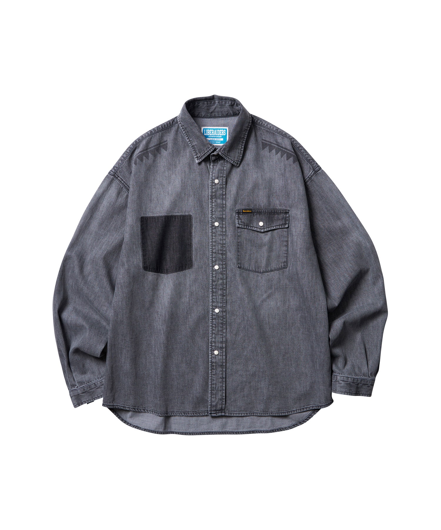 LIBERAIDERS TRIBAL DENIM SHIRT BLACK（リベレイダース