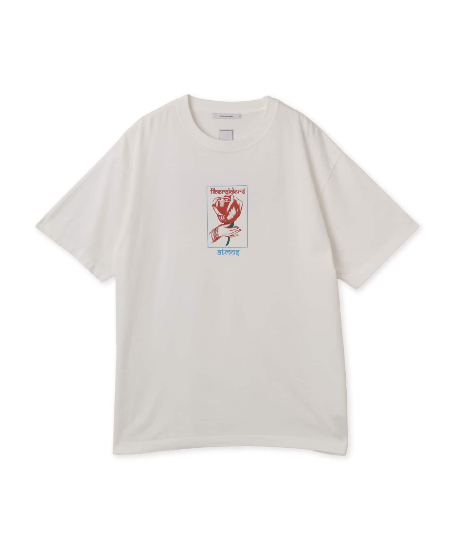 LIBERAIDERS LR ROSE TEE for atmos WHITEのメイン画像