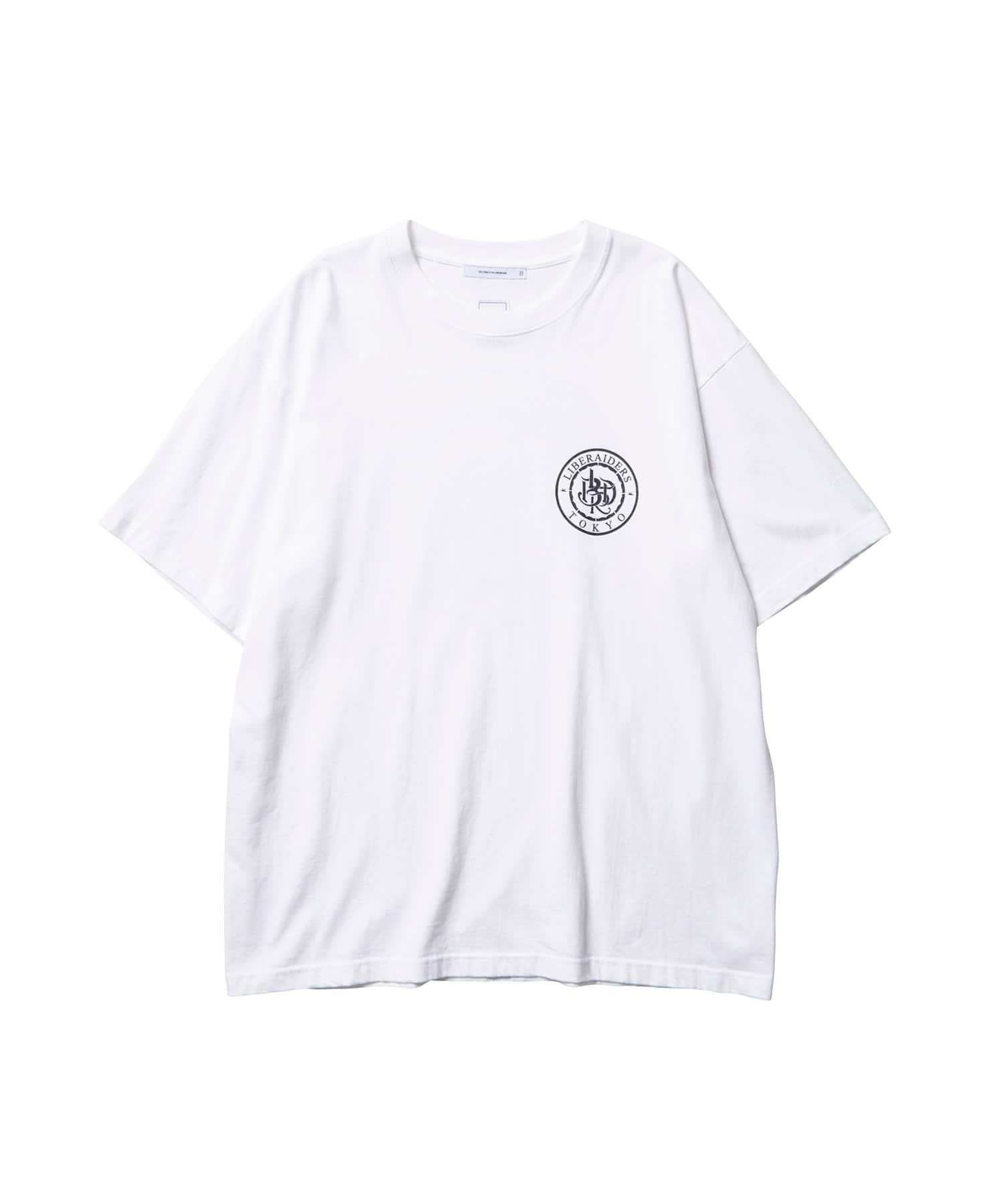 LIBERAIDERS EMBLEM TEE WHITEのメイン画像