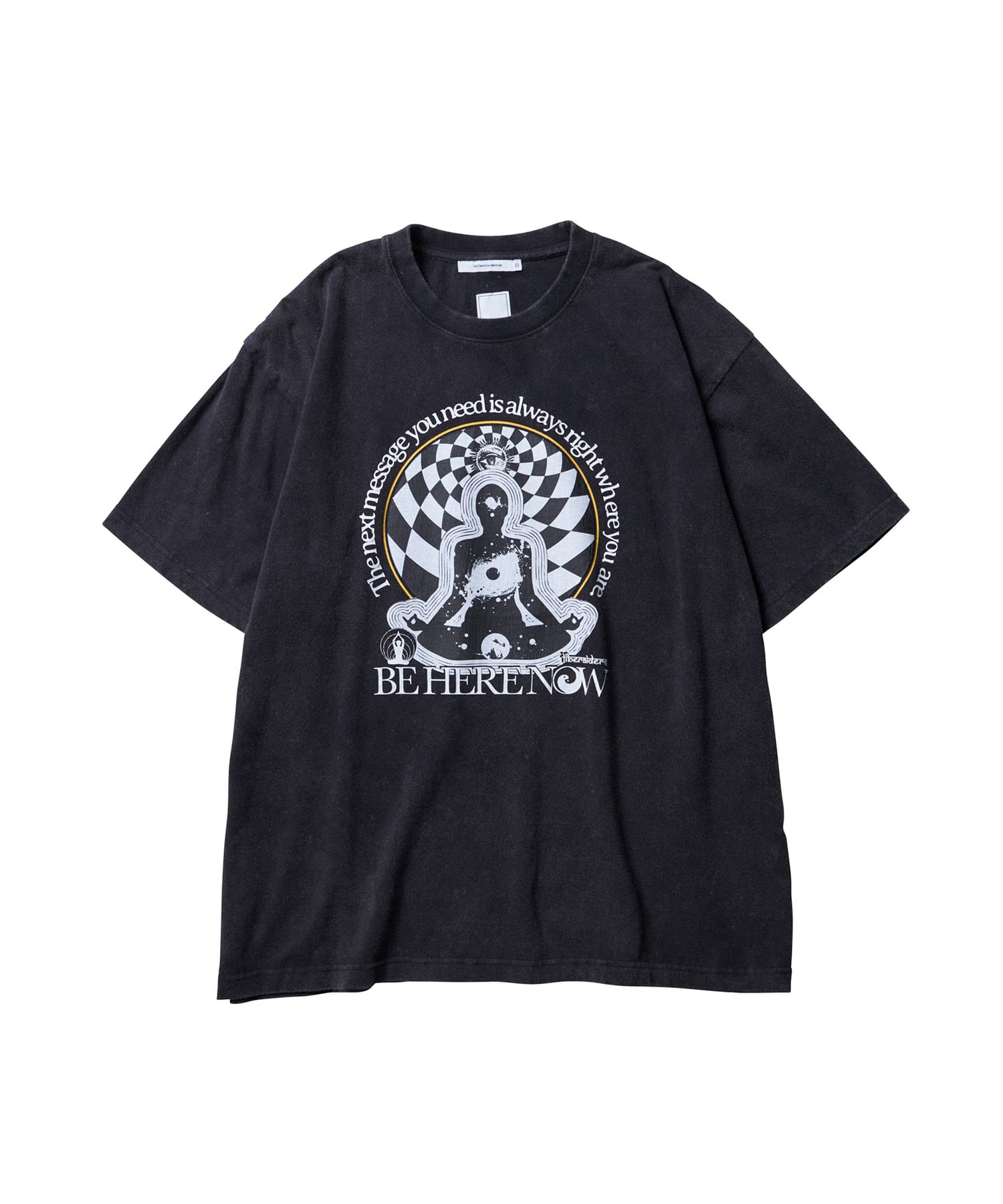 LIBERAIDERS BE HERE NOW TEE BLACKのメイン画像