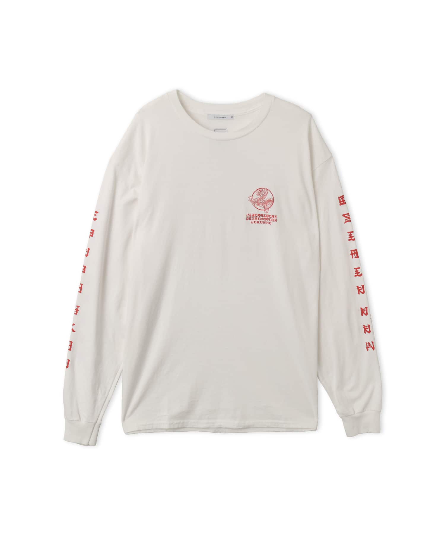 LIBERAIDERS DRAGON L/S TEE WHITEのメイン画像
