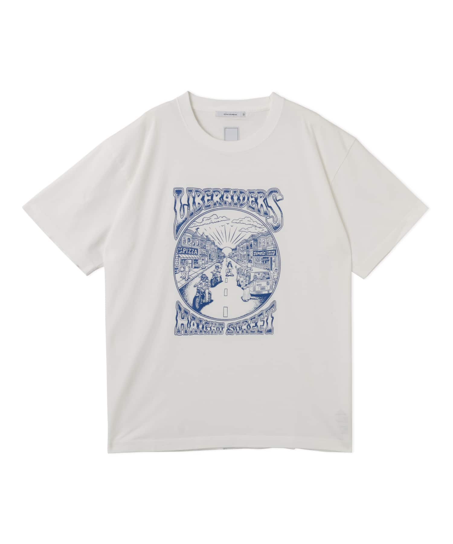 LIBERAIDERS HAIGHT STREET TEE WHITEのメイン画像