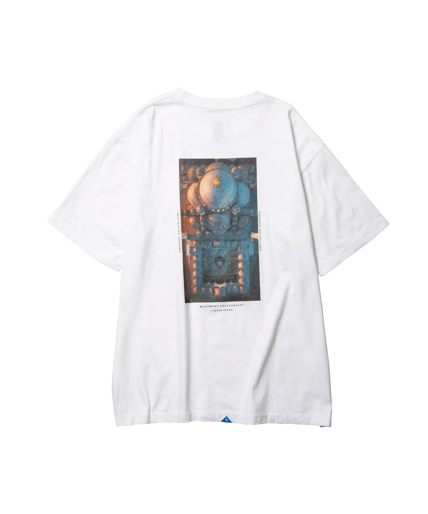 LIBERAIDERS MAW AERIAL PHOTO TEE WHITEのメイン画像