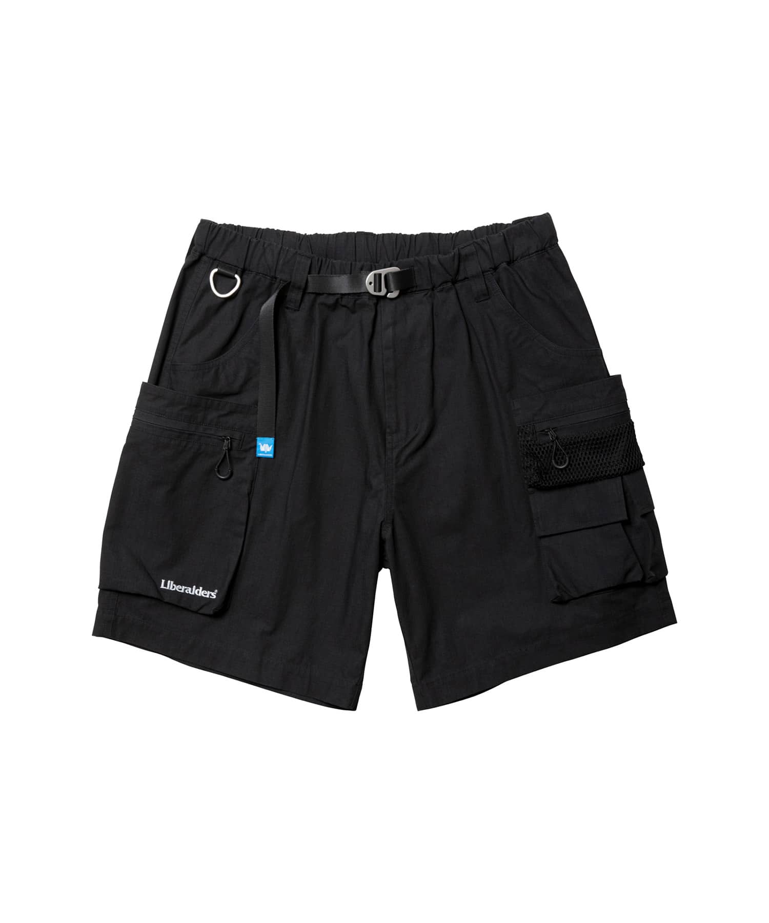 LIBERAIDERS CORDURA RIP UTILITY SHORTS BLACKのメイン画像