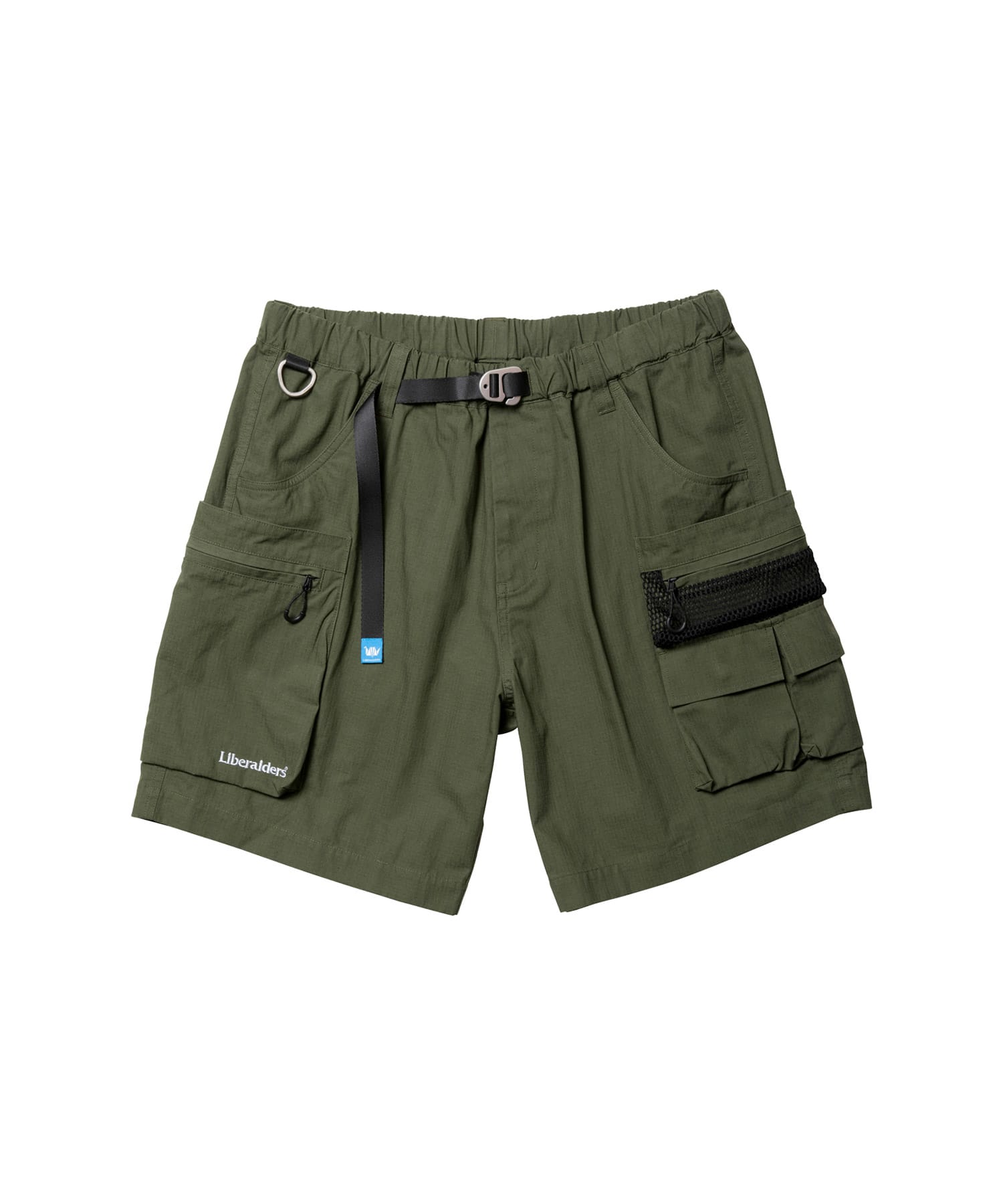 LIBERAIDERS CORDURA RIP UTILITY SHORTS OLIVEのメイン画像