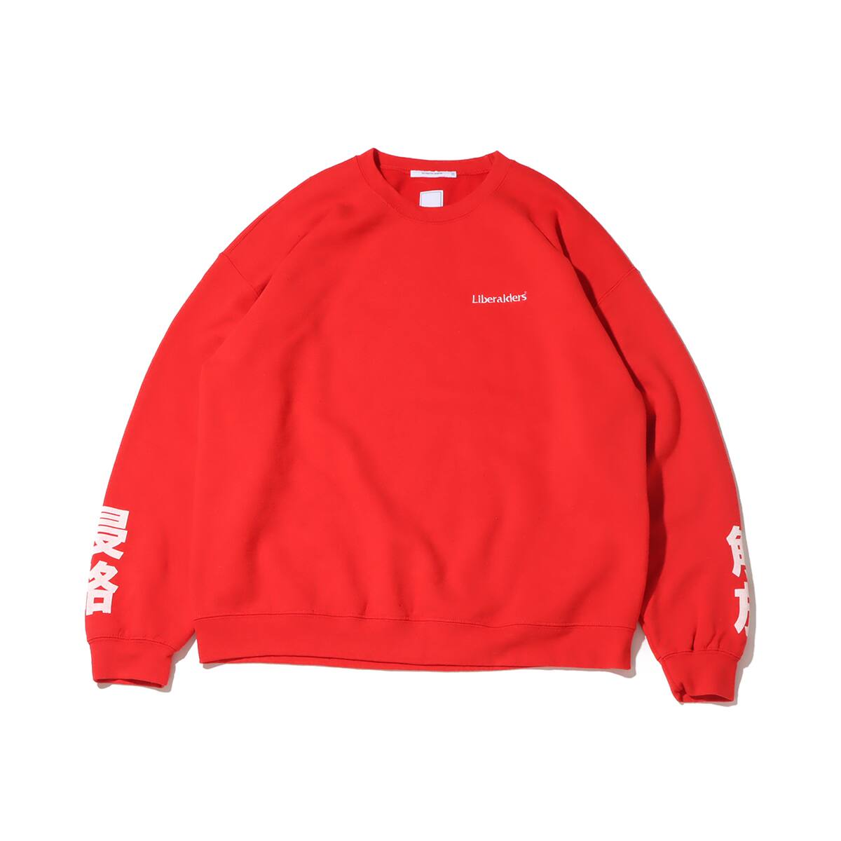 LIBERAIDERS PROPAGANDA CREWNECK RED のメイン画像