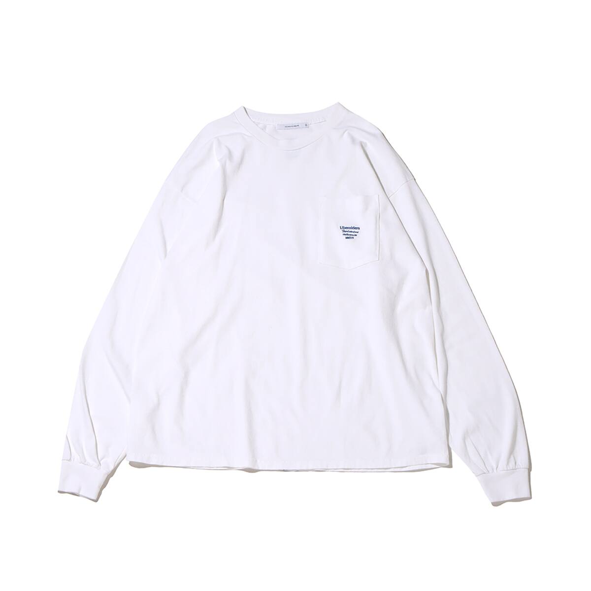 LIBERAIDERS POCKET LOGO L/S TEE WHITE 23FA-I