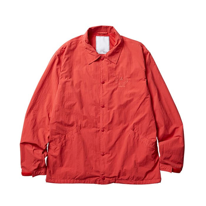 LIBERAIDERS OVERDYED COACH JACKET RED 19FW-I