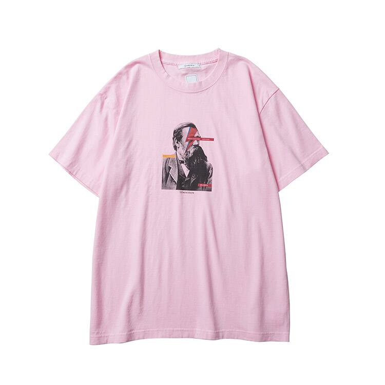 LIBERAIDERS IDEOLOGIE TEE PINK 19FW-Iのメイン画像
