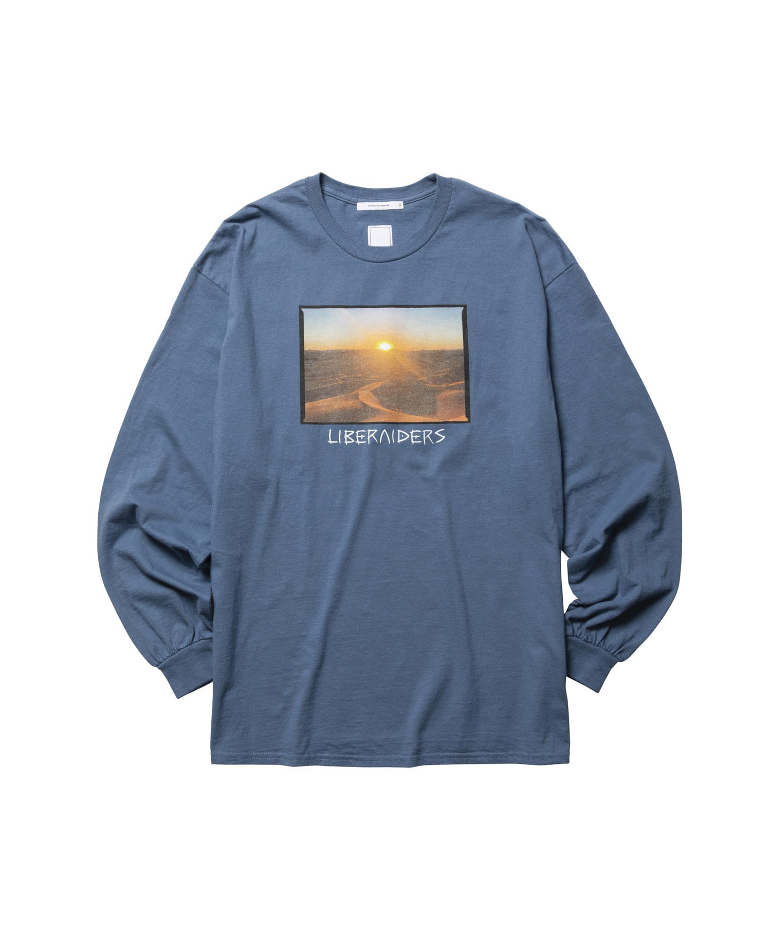 LIBERAIDERS LBRDRS LOGO L/S TEE BLUEのメイン画像