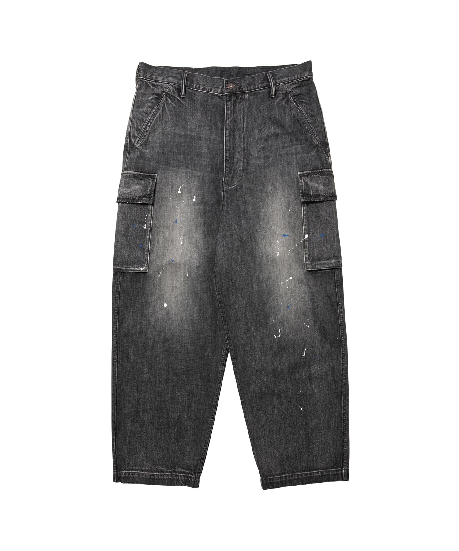 LIBERAIDERS DENIM CARGO PANTS BLACKのメイン画像