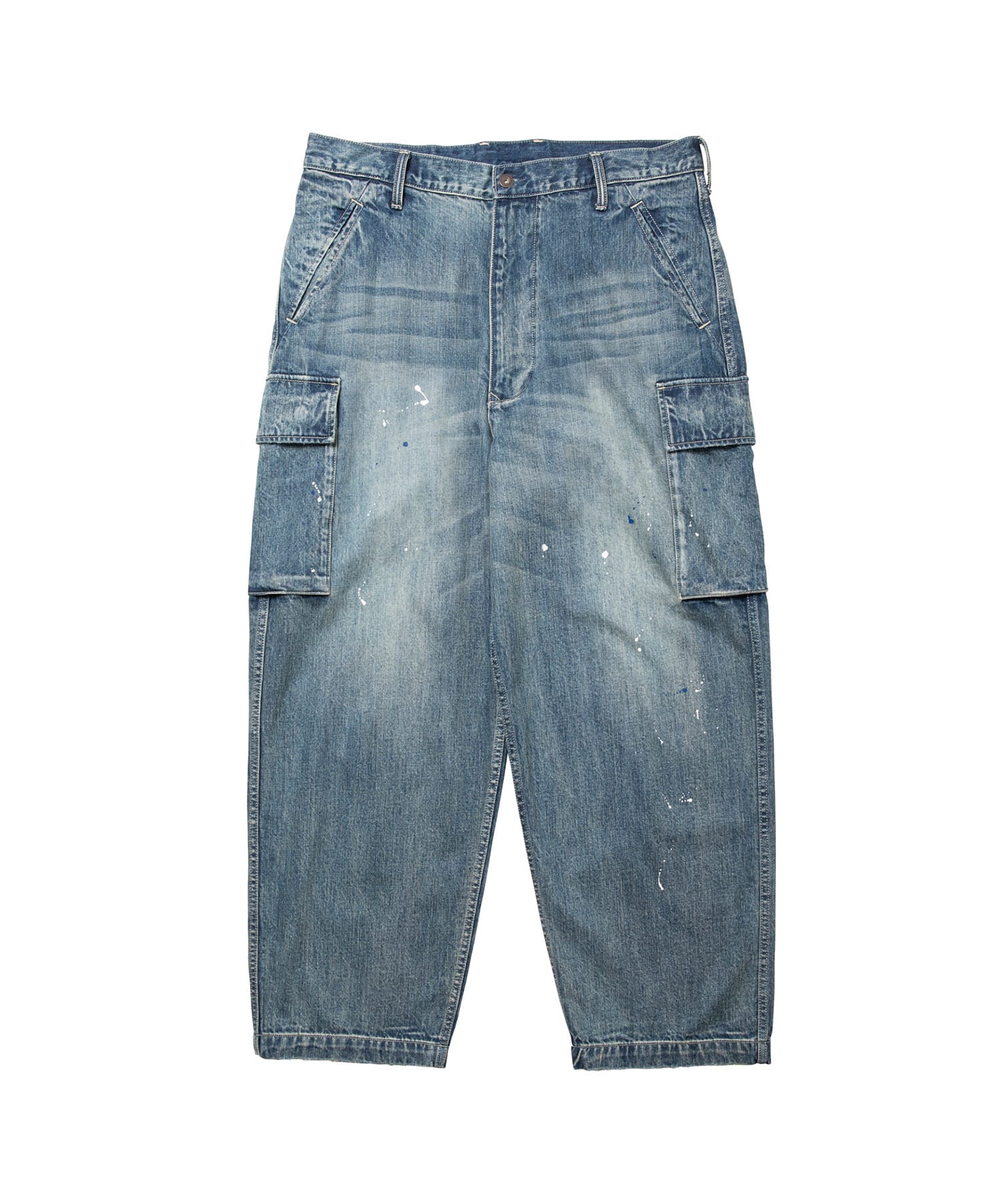 LIBERAIDERS DENIM CARGO PANTS BLUEのメイン画像