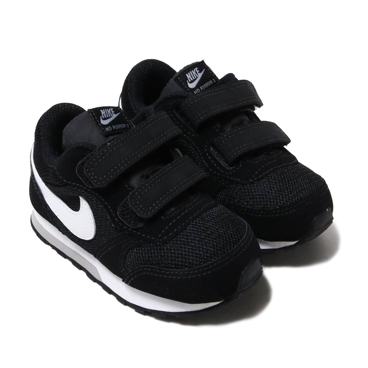 nike md runner 2 wolf grey white black