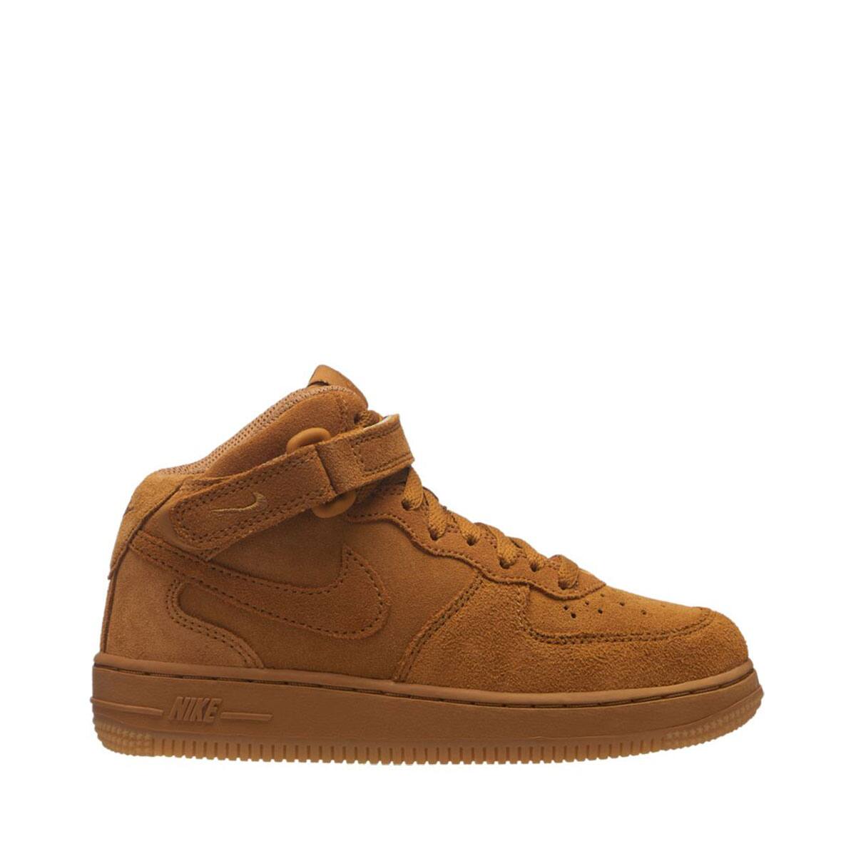 NIKE FORCE 1 MID LV8 (PS) WHEAT/WHEAT-GUM LIGHT BROWN 18HO-I_photo_large