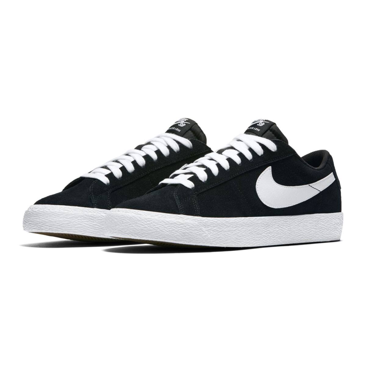 Nike Sb Zoom Blazer Low Black White Gum Light Brown