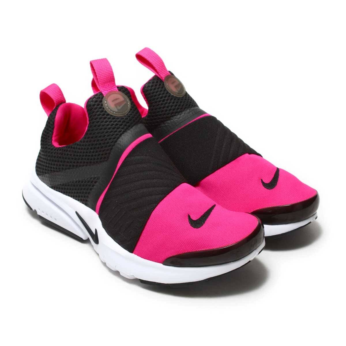 pink and black nike presto
