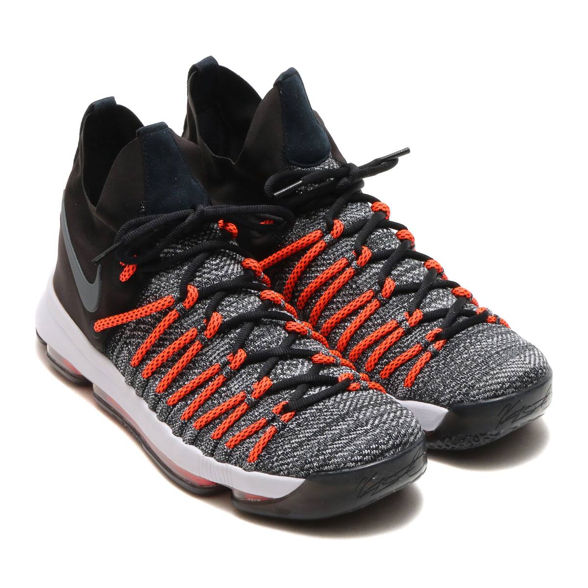 kd 9 elite dark grey hyper orange