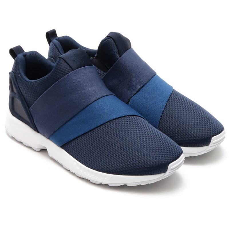 adidas slip on navy blue