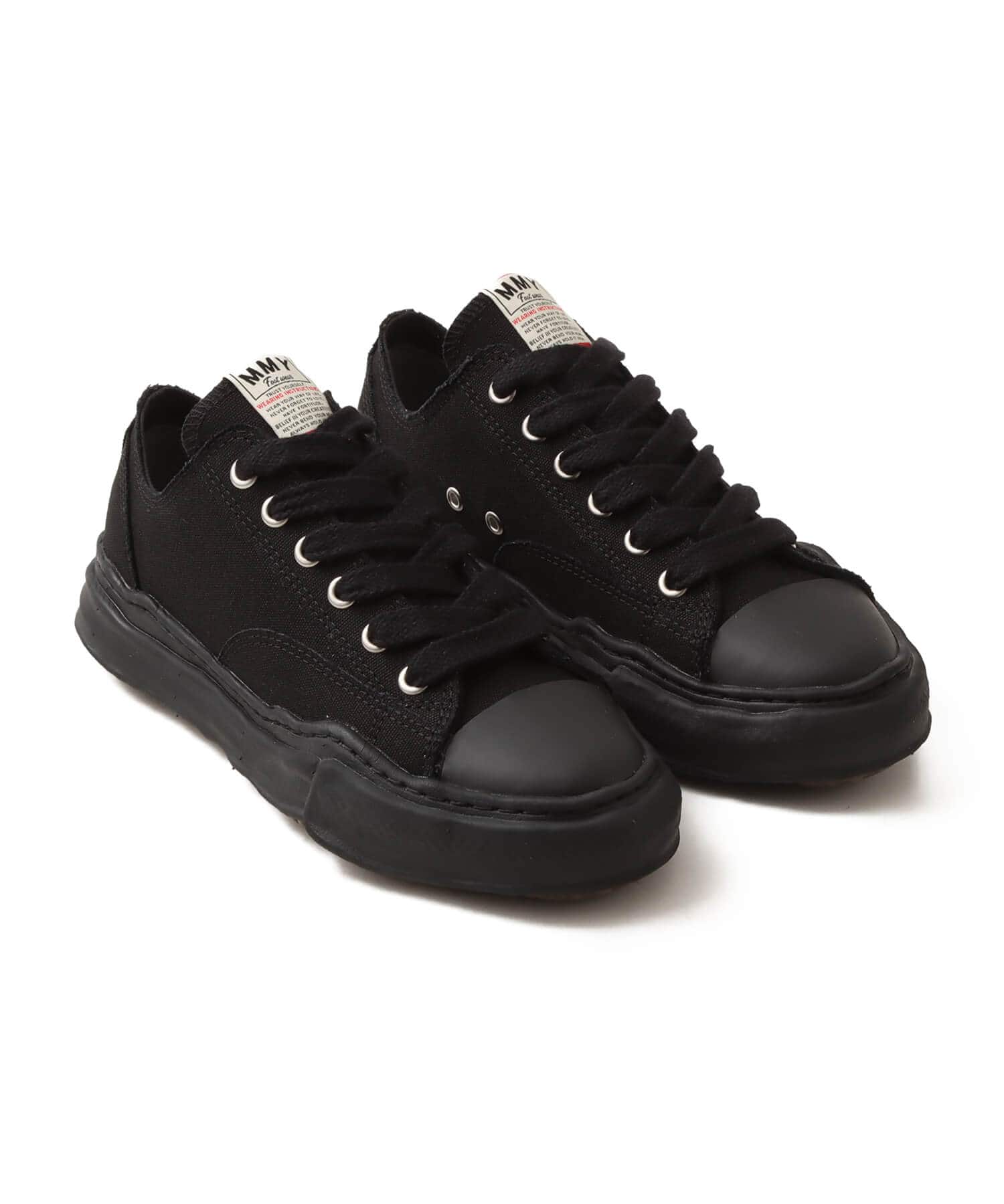 MAISON MIHARA YASUHIRO PETERSON LOW/CANVAS ブラック/ブラックのメイン画像