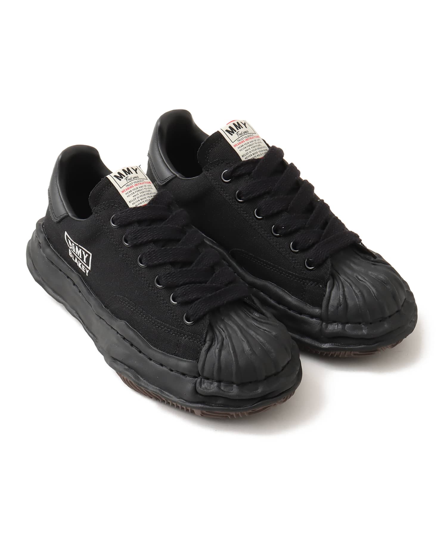 MAISON MIHARA YASUHIRO BLAKEY LOW/CANVAS ブラック/ブラックのメイン画像