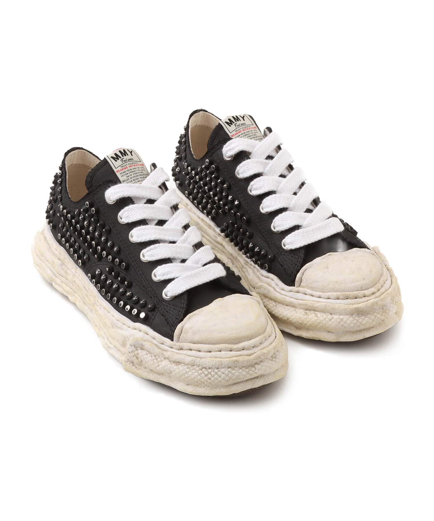 MAISON MIHARA YASUHIRO PTSN23 Studs Low-Top ブラックのメイン画像