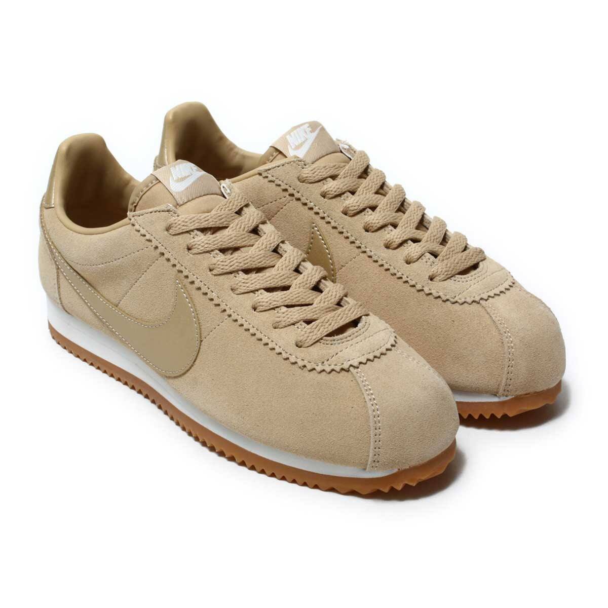 nike cortez suede mushroom