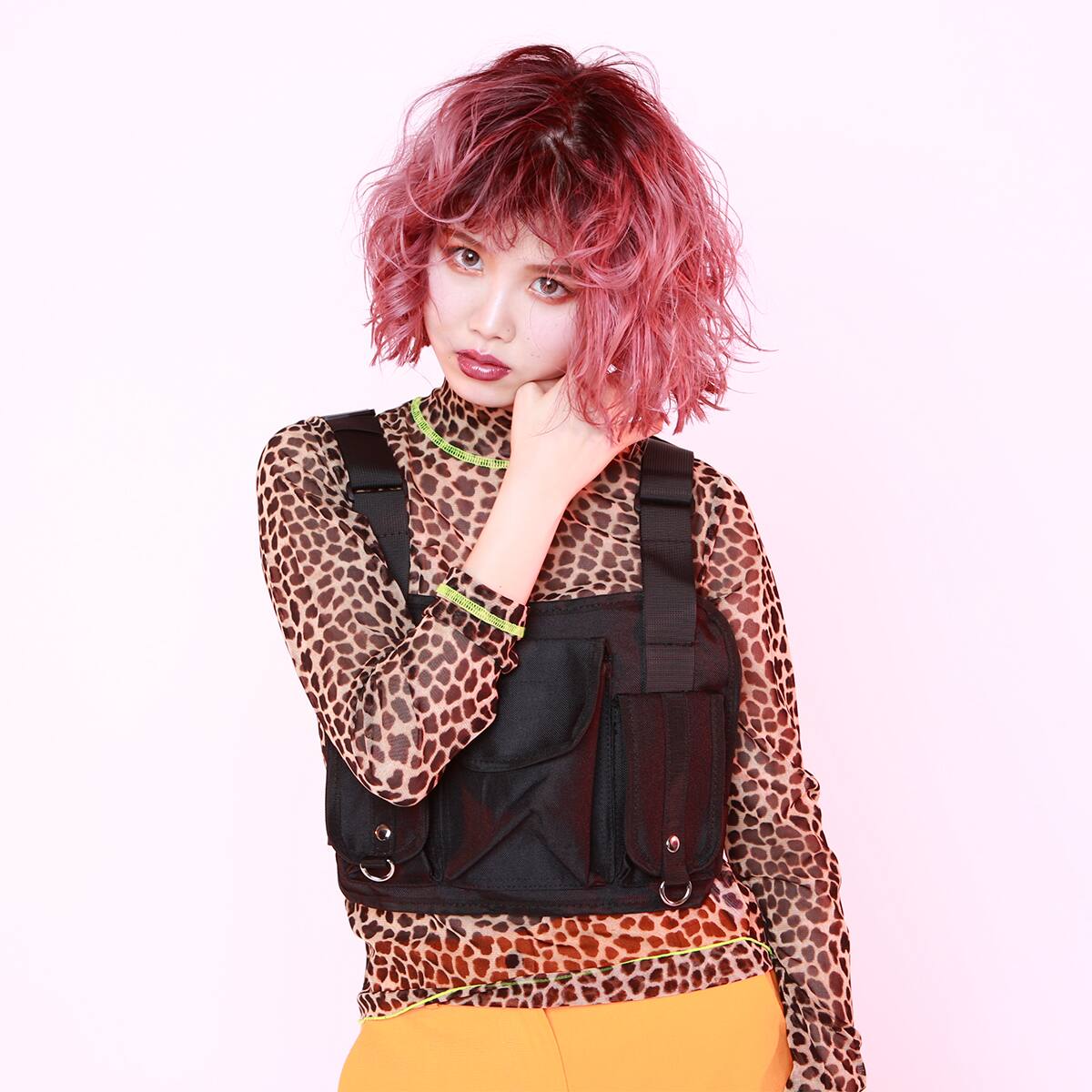 atmos pink × ayayan シースルー ステッチ トップス LEOPARD 19SP-S_photo_large