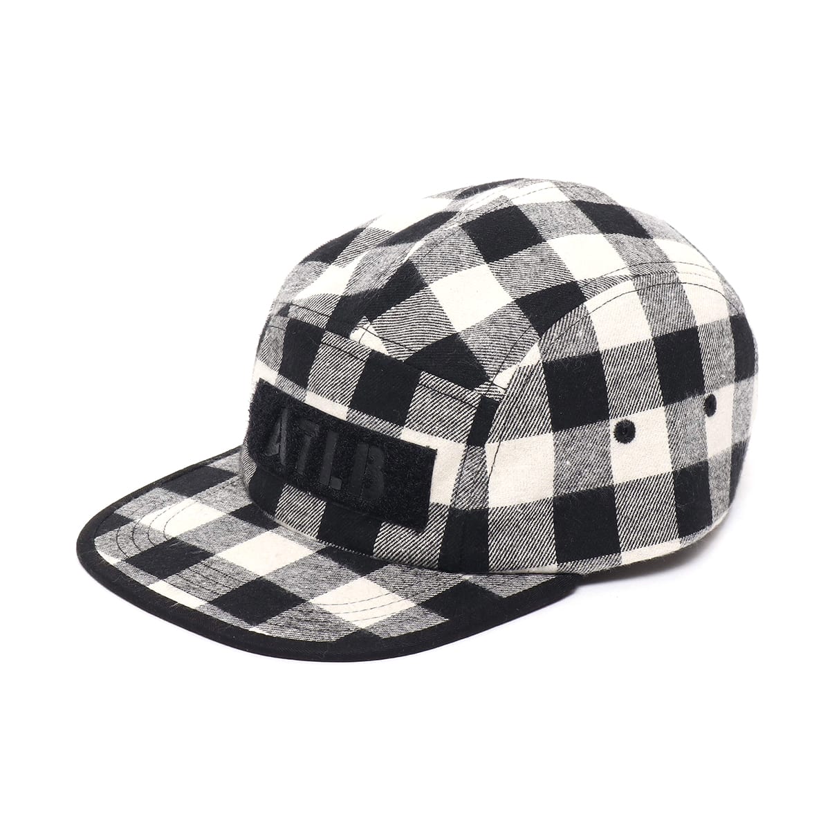 ATMOS LAB FLANNEL CHECK CAMP CAP WHITE_photo_large