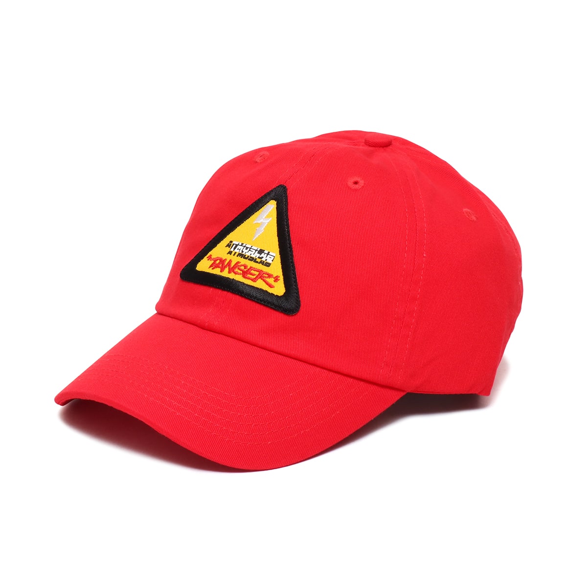 ATMOS LAB DANGER LOGO 6 PANEL CAP RED_photo_large