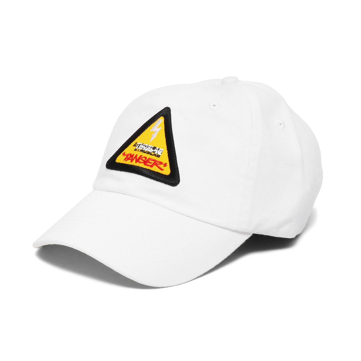 ATMOS LAB DANGER LOGO 6 PANEL CAP WHITE_photo_large