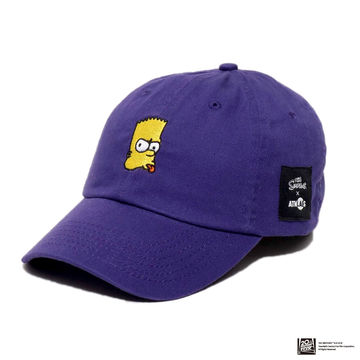 THE SIMPSONS x ATMOS LAB BART EMBROIDERY 6 PANEL CAP PURPLE 18FW-I_photo_large