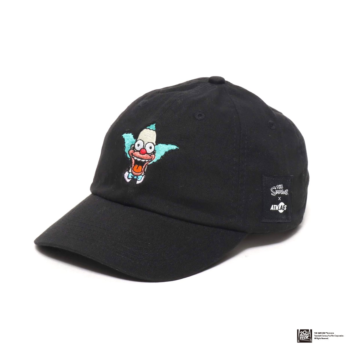 THE SIMPSONS x ATMOS LAB KRUSTY EMBROIDERY 6 PANEL CAP BLACK 18FW-I_photo_large