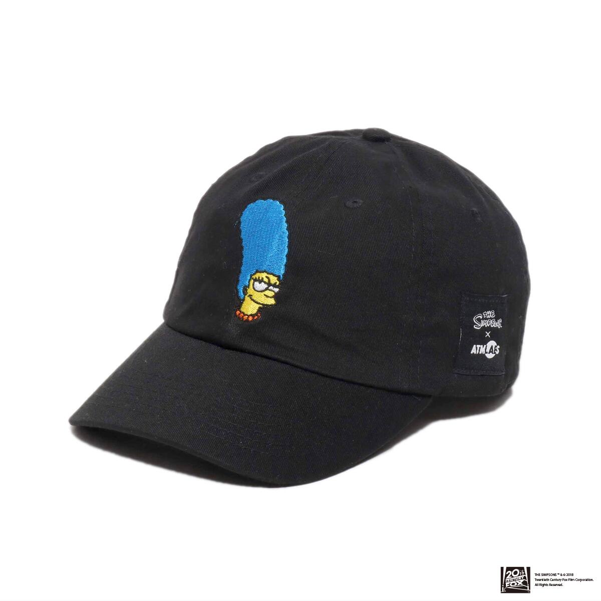 THE SIMPSONS x ATMOS LAB MARGE EMBROIDERY 6 PANEL CAP BLACK 18FW-I_photo_large
