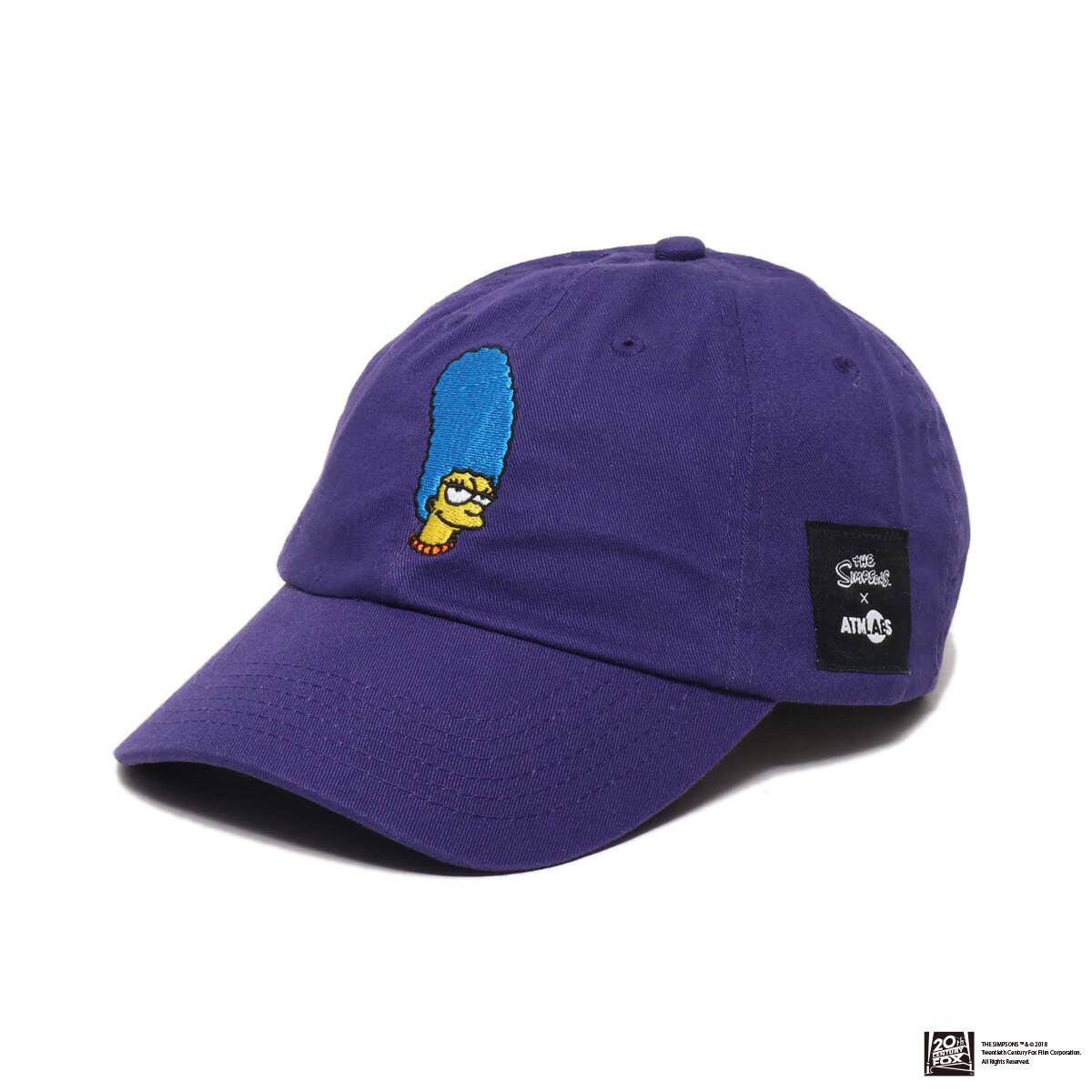 THE SIMPSONS x ATMOS LAB MARGE EMBROIDERY 6 PANEL CAP PURPLE 18FW-I_photo_large