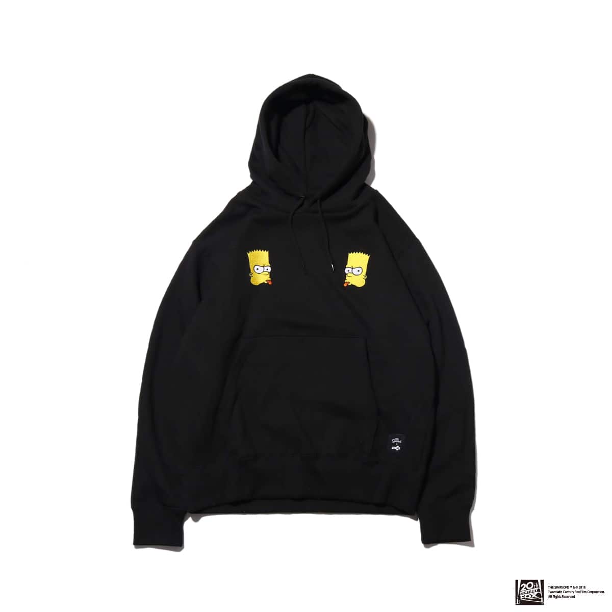 THE SIMPSONS x ATMOS LAB BART EMBROIDERY HOODIE BLACK 18FW-I_photo_large