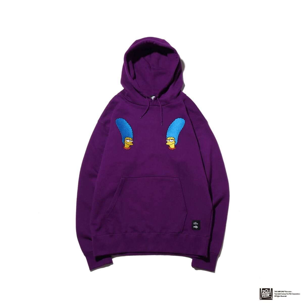 THE SIMPSONS x ATMOS LAB MARGE EMBROIDERY HOODIE PURPLE 18FW-I_photo_large