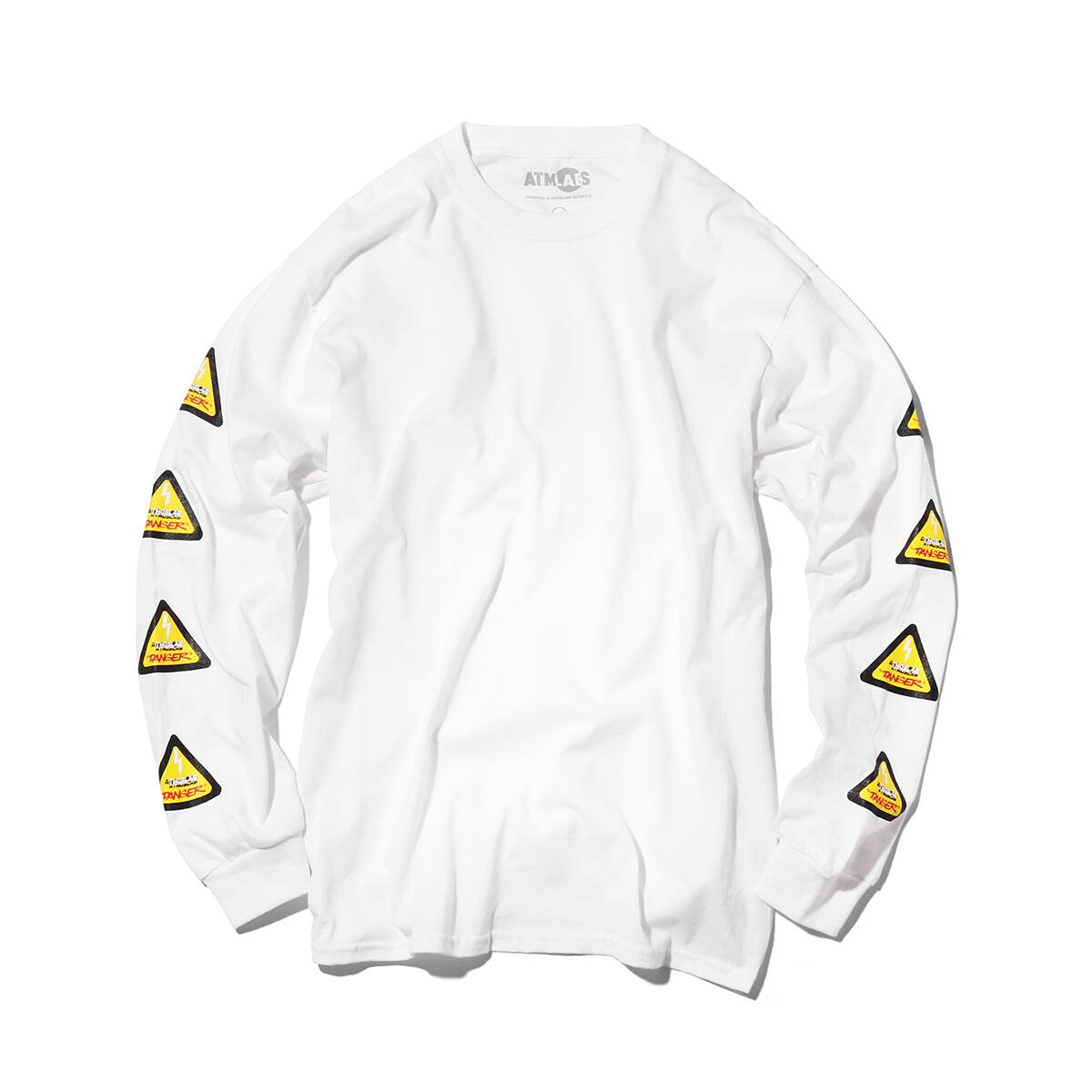 ATMOS LAB DANGER LOGO LS TEE WHITE_photo_large