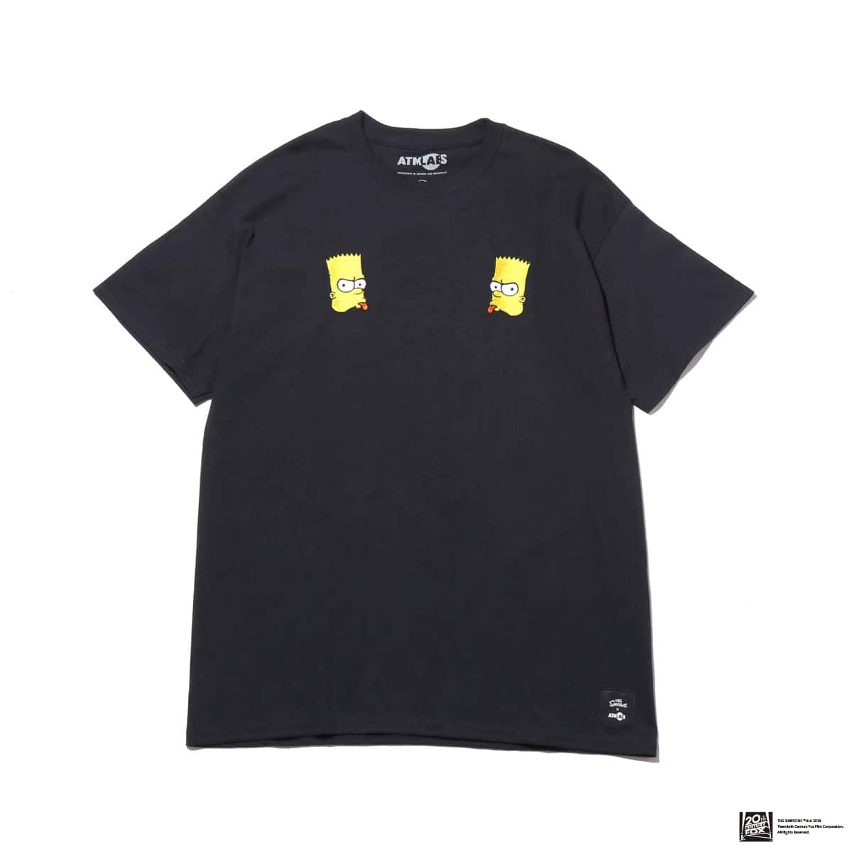 THE SIMPSONS x ATMOS LAB BART EMBROIDERY TEE BLACK 18FW-I_photo_large