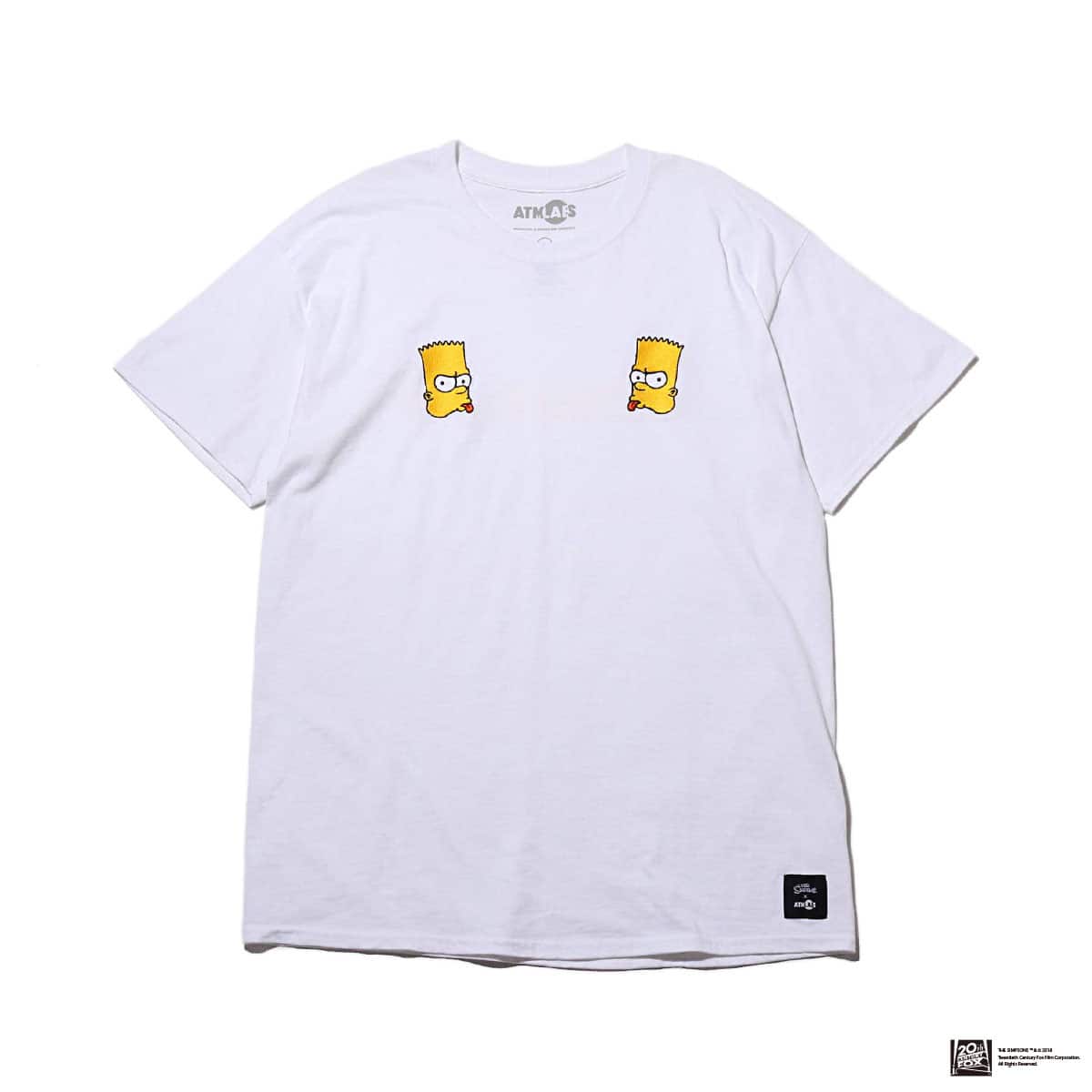 THE SIMPSONS x ATMOS LAB BART EMBROIDERY TEE WHITE 18FW-I_photo_large