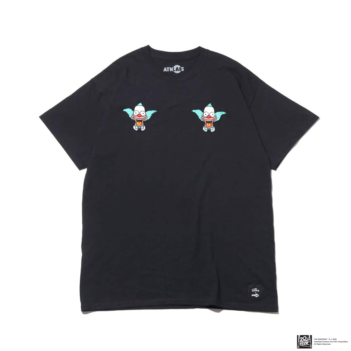 THE SIMPSONS x ATMOS LAB KRUSTY EMBROIDERY TEE BLACK 18FW-I_photo_large