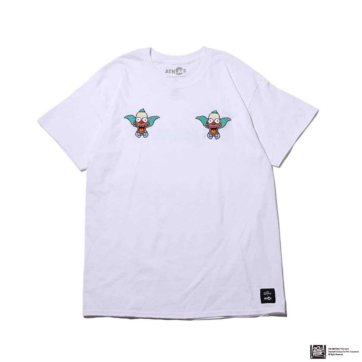 THE SIMPSONS x ATMOS LAB KRUSTY EMBROIDERY TEE WHITE 18FW-I_photo_large