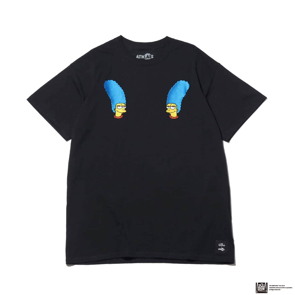 THE SIMPSONS x ATMOS LAB MARGE EMBROIDERY TEE BLACK