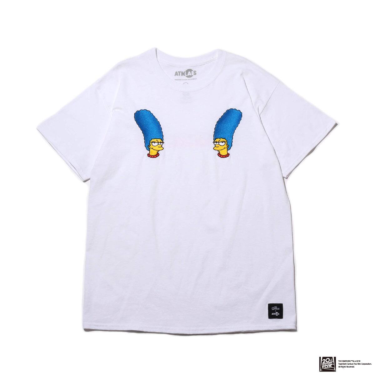 THE SIMPSONS x ATMOS LAB MARGE EMBROIDERY TEE WHITE 18FW-I_photo_large