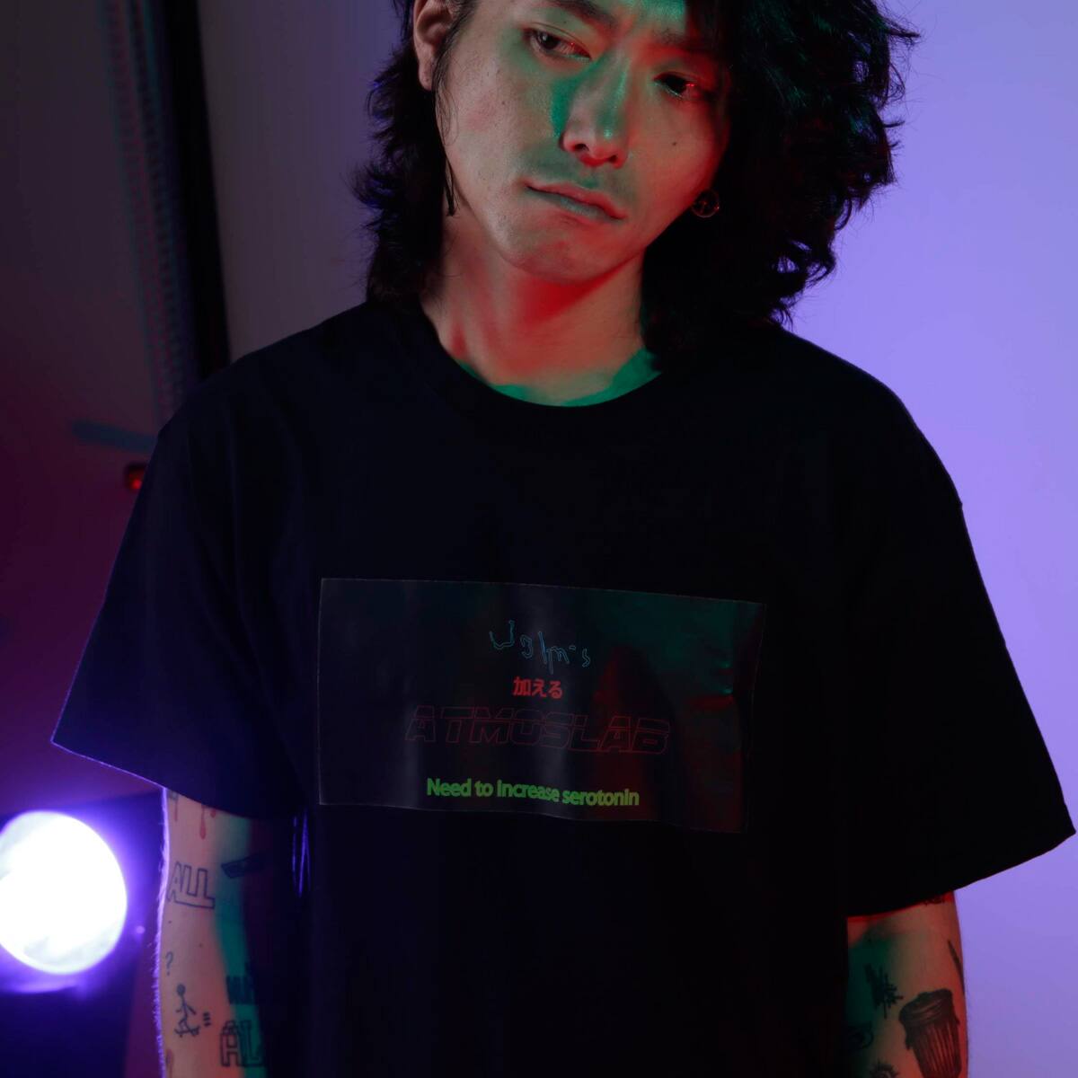 JOHN'S x ATMOS LAB SEROTONIN TEE BLACK_photo_large