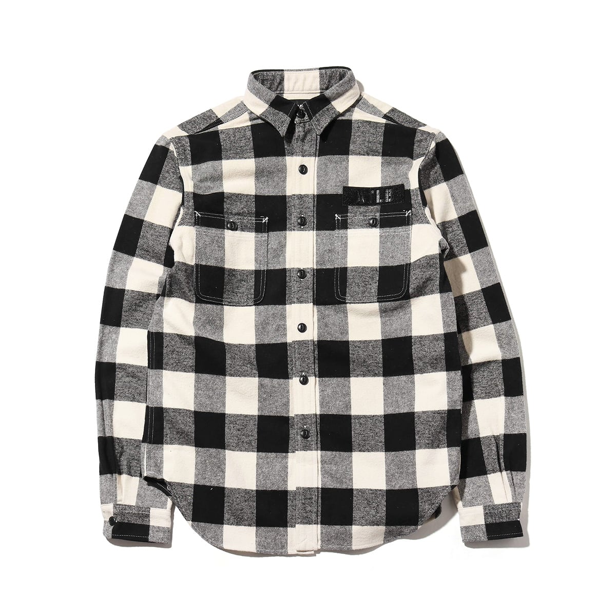 ATMOS LAB FLANNEL SHIRT WHITE_photo_large