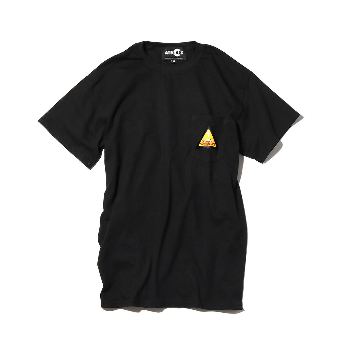 ATMOS LAB DANGER LOGO POCKET TEE BLACK_photo_large