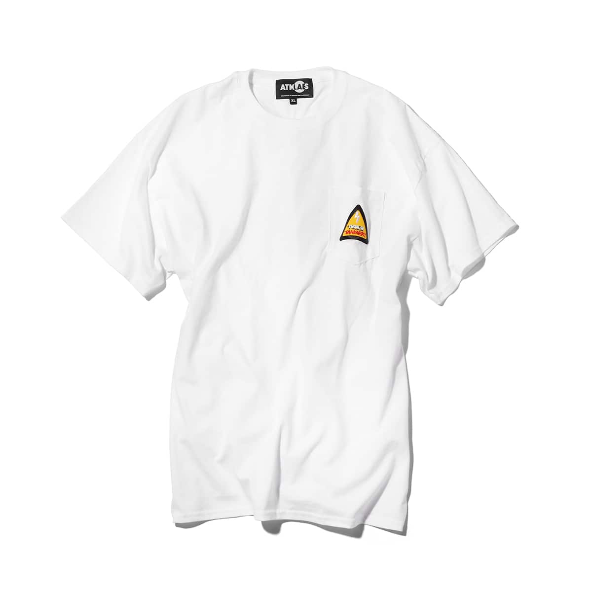 ATMOS LAB DANGER LOGO POCKET TEE WHITE_photo_large